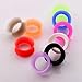 Longbeauty 22pcs/18pcs Soft Silicone Ear Gauges Flesh Tunnels Expander Stretchers Piercing Mixed Color Set (9 Pairs of Gauge=3mm(8g))