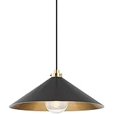 Hudson Valley Lighting MDS1402-AGB/DB Clivedon - 1 Light Pendant-8.5 Inches Tall and 20 Inches Wide, Finish Color: Aged Brass
