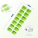 Kootek 4 Pack Silicone Ice Cube Trays with Lid - BPA Free Flexible 56-Ice Cubes Molds Easy Release Ice Trays with Spill-Resistant Removable Cover, Dishwasher Safe and Stackable Durable (Multi)