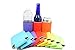 QualityPerfection - Set Of 12 - Red,Purple,Neon Green,Neon Orange,Yellow,Turquoise Neoprene Can Cooler Sleeve Collapsible Coolie Economy Bulk Insulation,Stitches Perfect 4 Events,Custom DIY Projects