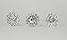 NST 24 Bouquet Pins Corsage Wedding Round Floral Design Crystal Rhinestone Diamond