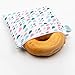 Bumkins Sandwich Bag / Snack Bag, Reusable Fabric, Washable, Food Safe, BPA Free, 7x7 – Raindrops
