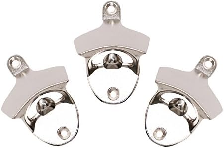 Wall Mounted Bottle Opener Stainless, Industrial Alloy with Screws by iPihsius - Set of 3