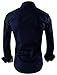 TAM WARE Mens Premium Casual Inner Contrast Dress Shirt TWNMS310S-1-NAVY-2XL