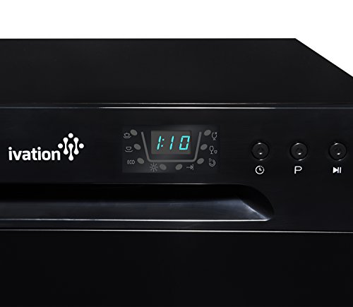 Ivation Portable Dishwasher – Countertop Small Compact Dishwasher for Apartment, Condo, RV, Office & Other Small Kitchens – 6 Place Setting Capacity – Black - Thumbnail 2