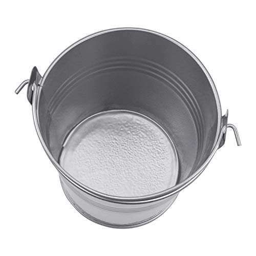 Homgaty 5 Pieces Small Metal Bucket Galvanized Buckets,Icing French Fries Tin Pails for Wedding Party Decoration - Thumbnail 5