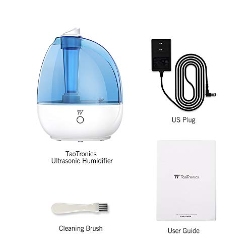 TaoTronics Cool Mist Humidifiers for Bedroom, Small Humidifier for Baby Room, Space-Saving, Whisper - //coolthings.us