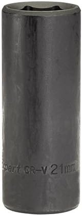 Draper HI-TORQ 1/2 inch 21mm Deep Impact Socket 6 Point Chrome Vanadium