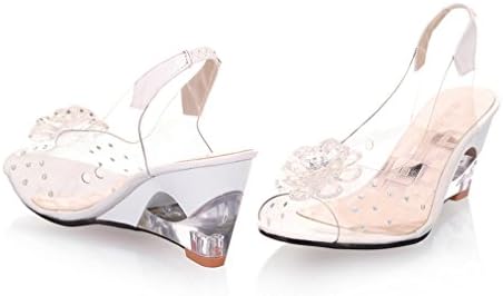 MFairy Wedge Heel Jelly Shoes Spring/Summer Low Heel Sandals