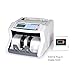 Pyle Upgraded Bill Counter Machine - Cash, Automatic Counting, Toploader, UV & MG Counterfeit Detection, UV Scanning, LCD Display, 1500 Pieces Per Min, U.S. & Canadian Dollar, Euros & Pound - PRMC500