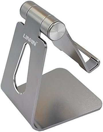 Adjustable Cell Phone Stand,270° Rotatable Strong Shaft,4 Color Choice (Metal gray)