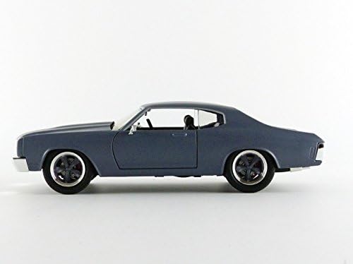 Jada JA97835 1:24 Dom's 1970 Chevrolet Chevelle SS-Primer, Matte Grey, Medium - Image 3
