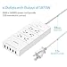 ORICO Surge Protector Power Strip with 6 Outlets and 5 USB Charging Ports, 5ft Extension Cord/1700J Ideal for Home and Office Accessories - White(ETL/FCC Listed)