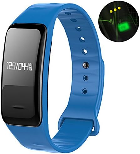 Mynike Smart Heart Rate Monitor Watch Intelligent Dynamic Blood Oxygen Blood Pressure Minitoring Smart Bracelet Wristband Activity Tracker Pedometor Fitness Tracker for Android IOS (Blue)