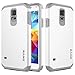 Galaxy S5 mini Case, RANZ Grey with White Hard Impact Dual Layer Shockproof Bumper Case For Samsung Galaxy S5 Mini (SM-G800)