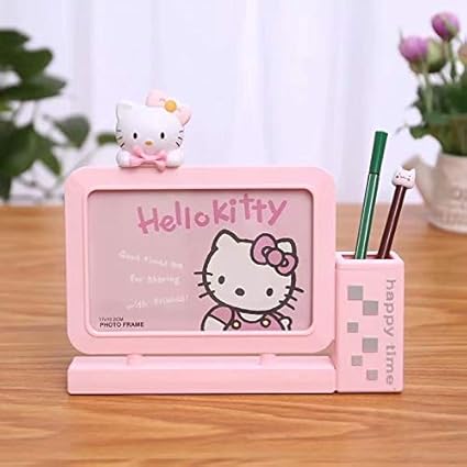 Cutest Cartoon Table Top Photo Frames with Pen Stand for Kids (21x4.2x22 cms.)