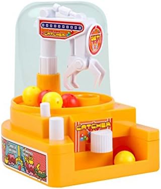 Candy Grabber Catcher Mechanical Arm Small Ball Crane Machine Creative New Handheld Catch Doll No Battery Required Mini Toy Machine From Mydears (YELLOW)