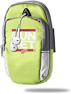 Asenra Arm Bag Men's/Women's DET Red Wings RUN-CTY Hockey KellyGreen Outdoor Sports Portable Arm Bag Arm Pouch Wrist Wear Arm Sleeve Arm Pocket Armband