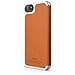 elago iPhone SE case, [Leather Flip][Orange] - [Handmade][Screen Protection][Premium Hybrid Construction] - for iPhone SE/5/5S