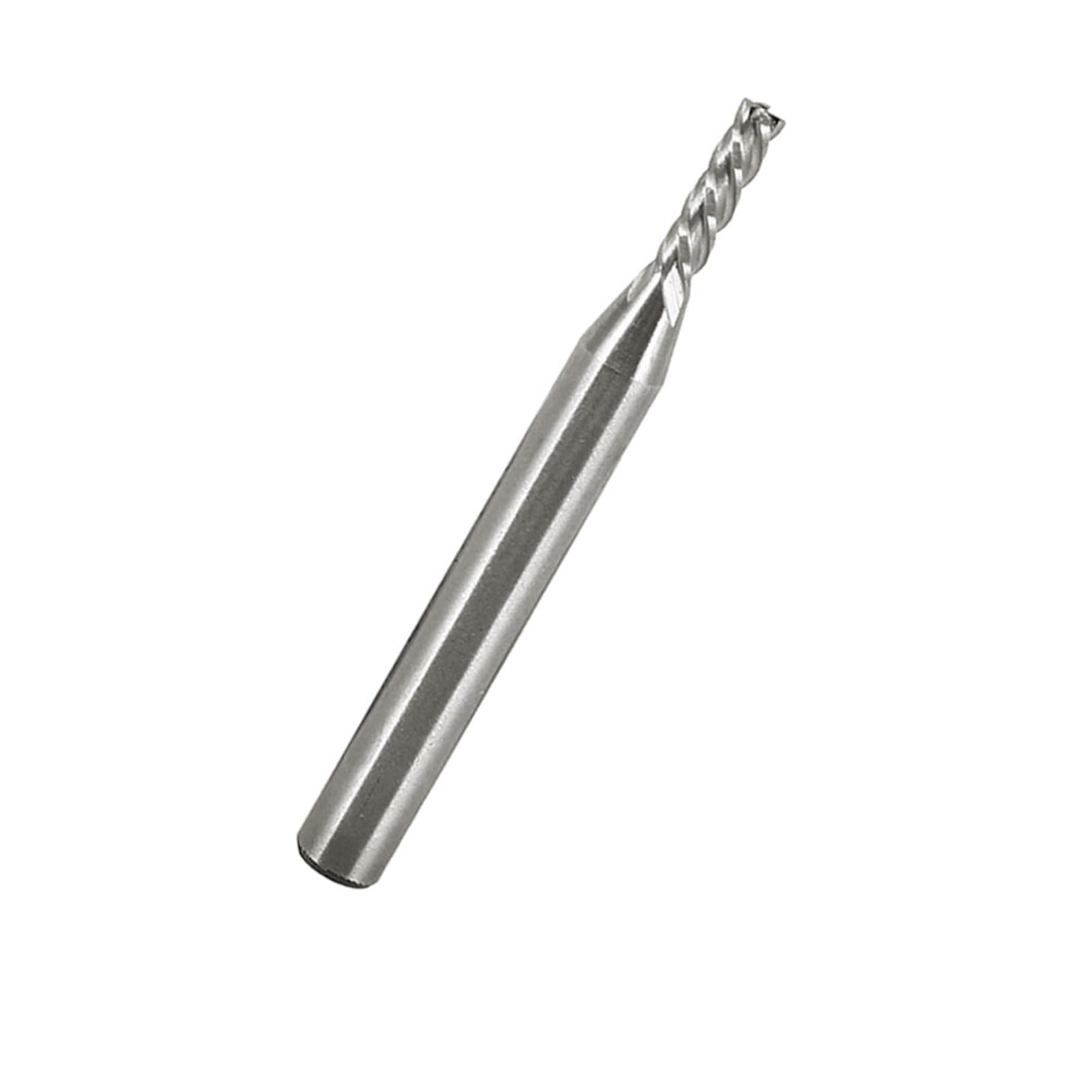 CNC 1/8'' End Mill Cutter, Power Tool Accessories Drill Bit Sets Drill Bits 4 Flute Straight End Mill for Wood Aluminum