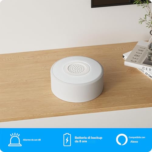 AGSHOME Wireless Home Alarm with 1080P Camera for Smart Security Scenarios, 120DB Alarm Connected to 2.4 GHz, 9 Wireless Home Alarm Kits Compatible with Alexa and Google Assistant