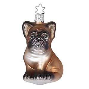 Inge-glas kerstboomversiering Franse buldog