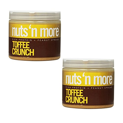Nuts n more peanut butter crunch, toffee, 16 ounce