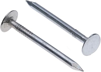 Keple Clout Nails 40mm Pack of 100 Zinc Galvanized With Wide Flat Head