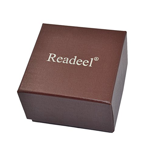 Readeel Sports Men Watch Stainless Steel Quartz Men Watch LED Dual