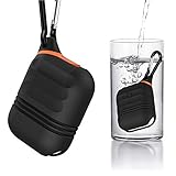 MICOK Compatible Airpods Case, Waterproof Airpods Cover, Shock Resistant Silicone Airpods Case Cover and Skin with Keychain for Airpods 1 & 2 [Not for Wireless Charging Case] , Airpods Accesssories
