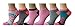 TOP STEP Women's 24 Pairs Colorful Patterned Low Cut/No Show Socks