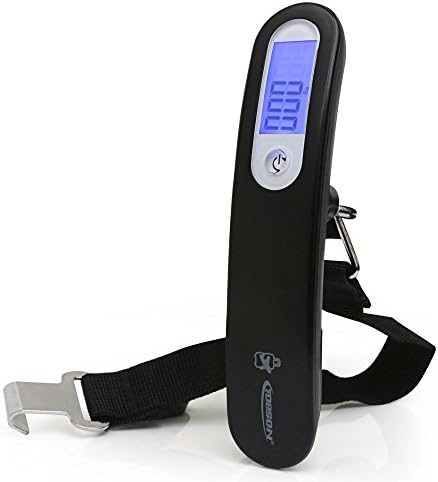 Professional Digital Hanging Luggage Scale Scales for Travel,LCD Display,50KGs/110LBs Handheld Travel Scale (Black)