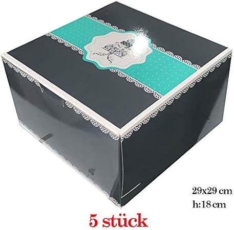 Mytortenland Caja para Tartas (29 x 29 x 18 cm): Amazon.es: Hogar