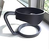 A-store Handle for 30 oz Yeti Rambler Tumbler Cup Mug also fits RTIC Thermik and more Tumblers. (Black)