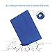 Coralov Case for iPad Pro 12.9 Inch 2017/2015 with Pencil Holder - Lightweight Soft TPU Back Cover and Trifold Stand with Auto Sleep/Wake,Protective for iPad Pro 12.9 Inch(1st & 2nd Gen) Blue