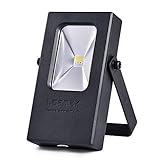 LOFTEK LED Work Light Pioneer 15W LED Cordless Campaign Light, Rechargeable Outdoor Light, Equal to 60-Watt Incandescent, Waterproof USB Power Bank Function with 6600mAh Battery, Black