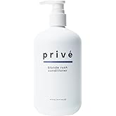 Privé Blonde Rush Hair Conditioner - Purple Color Depositing Conditioner for Blonde, Silver & Highlighted Brunette Hair - Hydrates, Strengthens & Neutralizes Brassy Tones (16 oz)