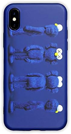 KAWS x Sesame Street BFF Companion Elmo Toy Design iPhone X Case Blue