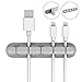 Cable Organizer, Desk Self Adhesive Cable Clips, 5-Channel Silicone Cord Holder Management - Updated