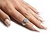 CloseoutWarehouse Sterling Silver Karen's Flower Ring Size 6