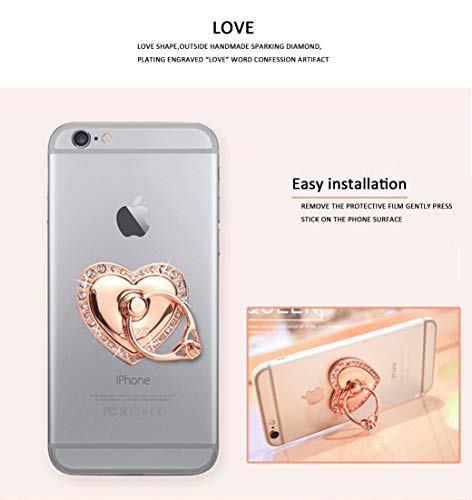 Unicorn Phone Ring Holder,360° Rotation Universal Mobile Phone Finger Ring Stand Grip(4pack)