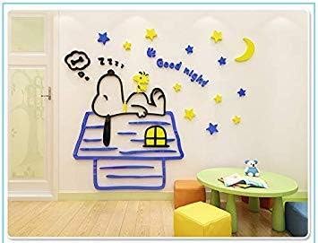 Amazon Heavens Seven スヌーピー ウォールステッカー 子供用 居間 寝室 幼稚園児 壁イラスト 壁装飾 ステッカー 小屋 アイドル 芸能人グッズ 通販