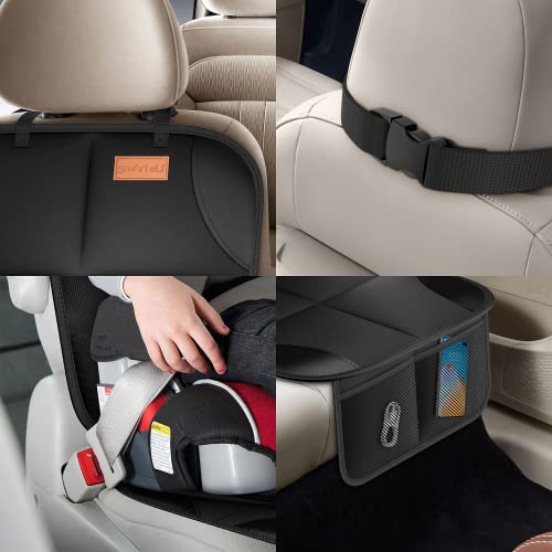 SMART ELF Car Seat Protector, [1 Pack] Large Auto Car Seat Protectors for Child Seats with