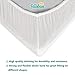 Biloban Waterproof Pack N Play Sheets 100% Organic Cotton, 2 Pack Portable Playard/Mini Crib Mattress Sheets, Ultra Soft, Cream White, Pre-Shrink, Bag Packaging