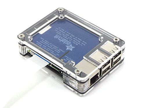 Zebra Short Top HAT Case for Raspberry Pi 3 Pi2 B B+ ~ Black Ice C4Labs