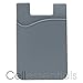 Cellessentials USA Merchant Card Holder for Back of Phone - Silicone Stick on Cell Phone Wallet for Credit Card, ID, Business Card - iPhone, Android and Most Smartphones - 3 Pack (Black,Pink,Grey)