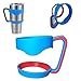 Yeti Rtic Tumbler handle holder fits 30 oz Yeti &Rtic Tumbler Rambler Cups - BonBon Tumbler Holder Baby Blue - Red
