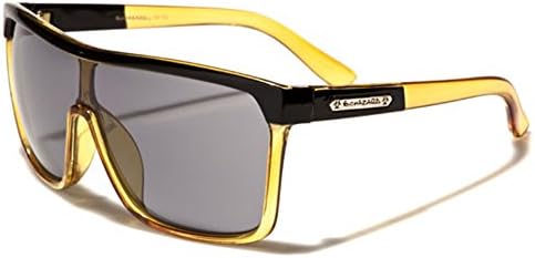 Biohazard Oversized Flat Top Shield Sunglasses