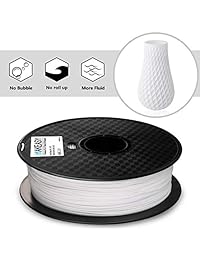 Filamento para impresora 3D PLA Plus, 0.069 in, 2.2 lbs de radio, precisión dimensional +   0.001 in, color blanco