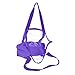 DALIX Clear Shopping Bag Security Work Tote Shoulder Bag Womens Handbag (Purple)